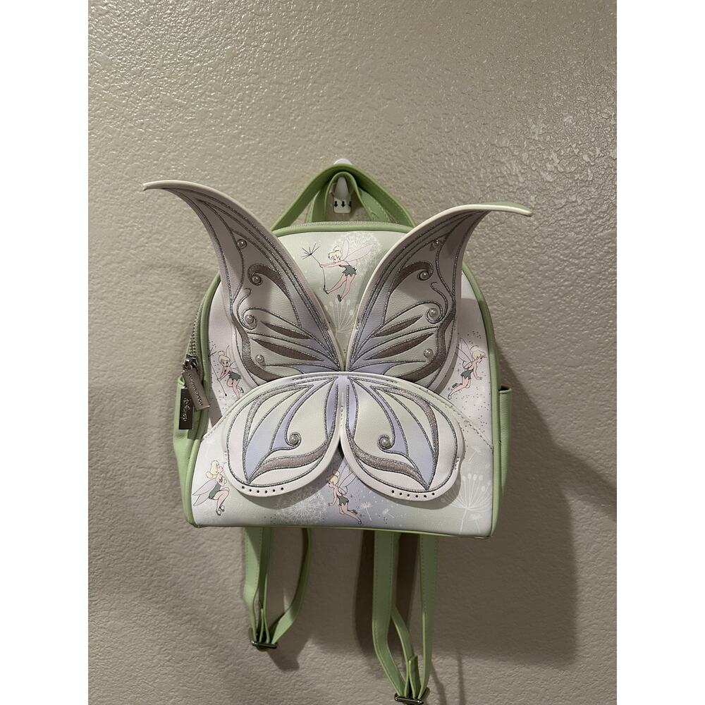 NWOT Danielle Nicole Disney Peter Pan Tinker Bell Wings Dangle Mini Backpack